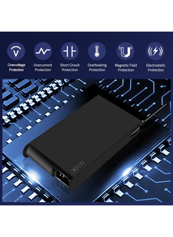 Terabyte 300W AC Charger for Lenovo Legion Pro 5 5i 7 7i Legion Slim 7 7i 5 5i Legion 7 7i 5 5i Lenovo 300W Charger ADL300SDC3A Power Supply Adapter Cord - Image 3