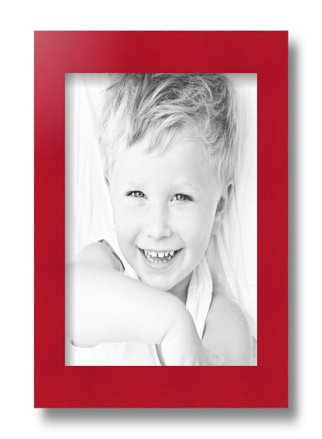 ArtToFrames 9x10 inch Red Stain on Beech Wood Picture Frame, 2WOM0066-81792-YRED-9x10 - Image 3