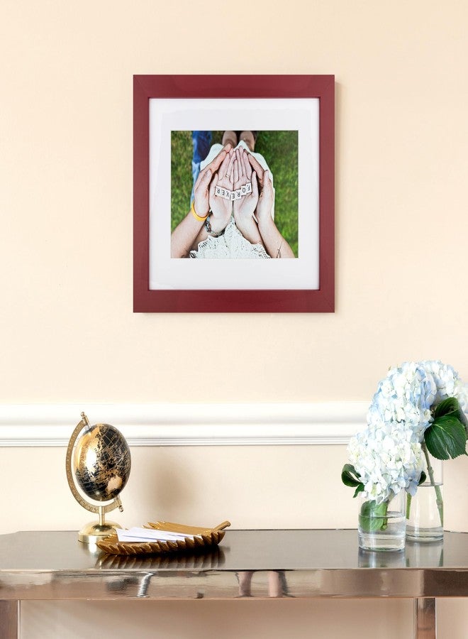 ArtToFrames 9x10 inch Red Stain on Beech Wood Picture Frame, 2WOM0066-81792-YRED-9x10 - Image 2