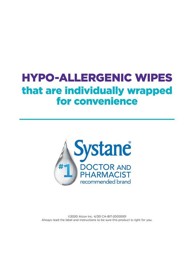 Systane Lid Wipes - Eyelid Cleansing Wipes - Sterile, Count of 32 - Image 3