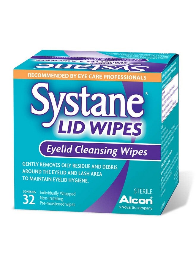 Systane Lid Wipes - Eyelid Cleansing Wipes - Sterile, Count of 32 - Image 1