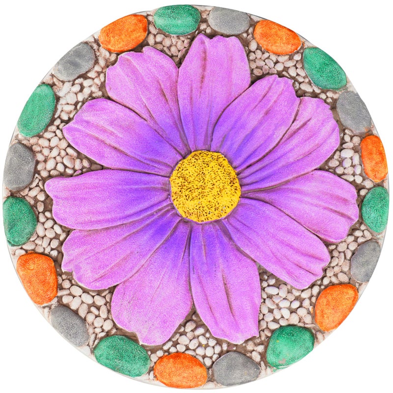 Cynkeyee Outdoor Garden Decor Stepping Stones Outside Garden Yard Decorative Stones Gifts for Women Garden Decor for Outside 10x10x075 Inch Cynkeyee - Image 2