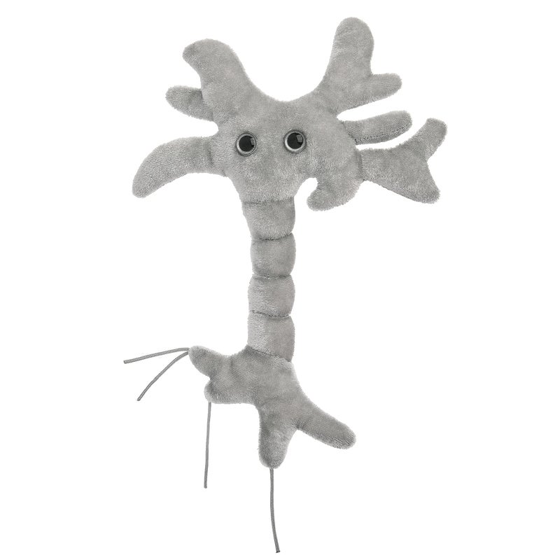 Giant Microbes دمية خلية دماغ GIANTmicrobes - دمية نيورون هدية علوم الأعصاب، هدايا علم الأعصاب، دمية نموذج نيورون، تشريح، هدايا علم النفس، ديكور علم النفس، دماغ، إصابات الدماغ، التوعية بالصحة العقلية - Image 2