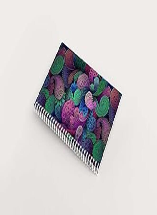 Fractal Paisley Wallpaper 100 Page Notebook Design (15 x 8in)