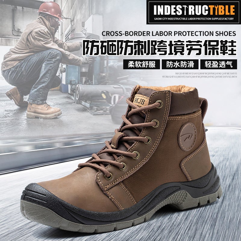 Construction Site Safety Shoes Are Anti-Smash And Puncture-Proof. Men'S Work Shoes Are Wear-Resistant And Non-Slip. Lightweight, Comfortable And Safe Shoes That Do Not Tire Your Feet - Image 2