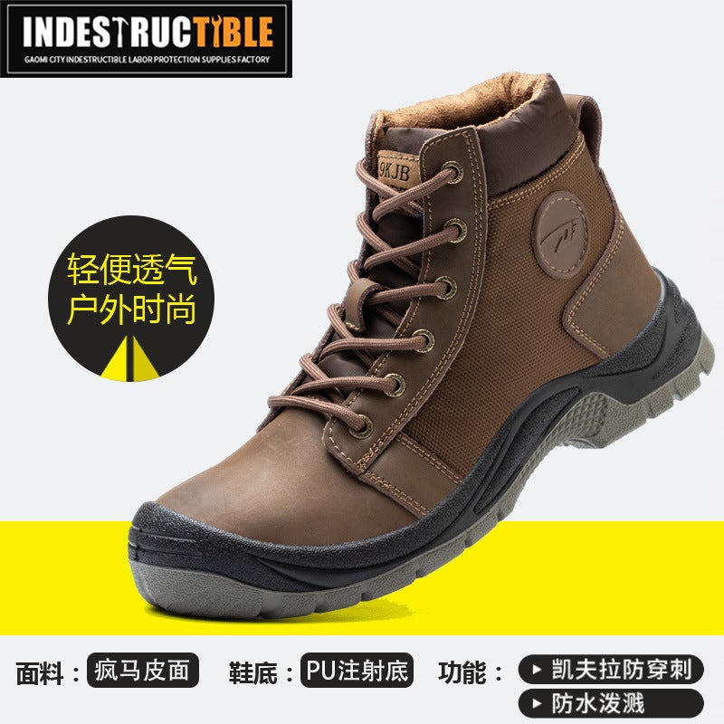 Construction Site Safety Shoes Are Anti-Smash And Puncture-Proof. Men'S Work Shoes Are Wear-Resistant And Non-Slip. Lightweight, Comfortable And Safe Shoes That Do Not Tire Your Feet - Image 5
