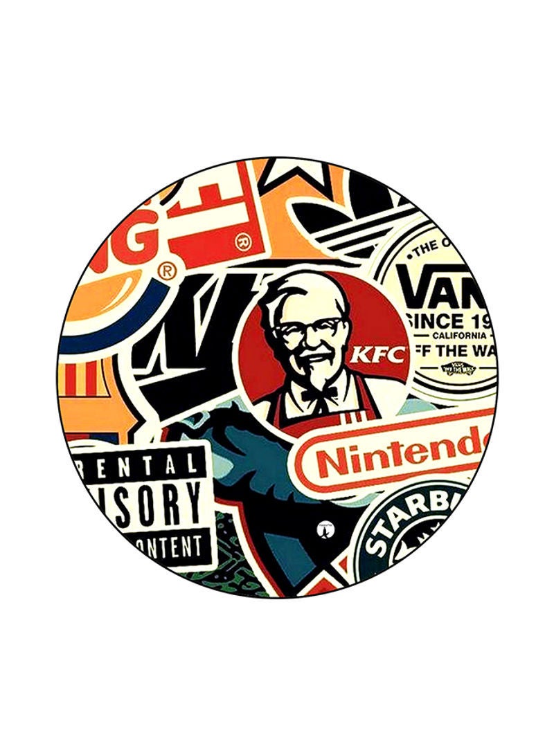 RKN Logos Print Mouse Pad Multicolour