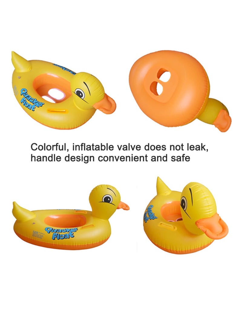 Baby Pool Float, Infant Seat Boat Inflatable Swimming Ring Trainer Waist Pool Float with Double Handle, Childrens' First Swim Floaties Bathtub Toys Pool Accessories for Kids Toddlers - Image 4