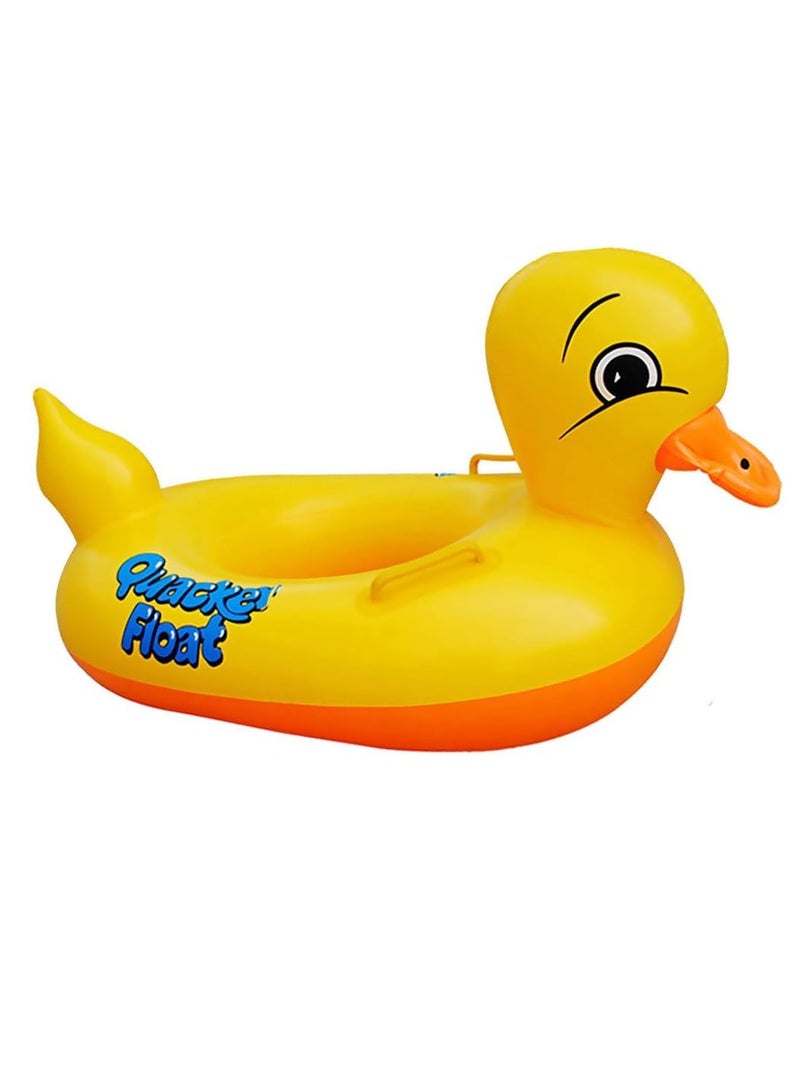 Baby Pool Float, Infant Seat Boat Inflatable Swimming Ring Trainer Waist Pool Float with Double Handle, Childrens' First Swim Floaties Bathtub Toys Pool Accessories for Kids Toddlers - Image 1
