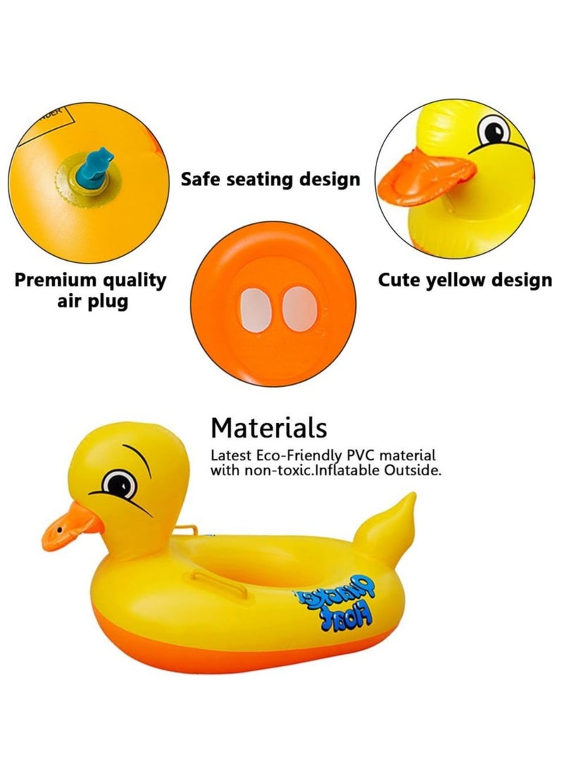 Baby Pool Float, Infant Seat Boat Inflatable Swimming Ring Trainer Waist Pool Float with Double Handle, Childrens' First Swim Floaties Bathtub Toys Pool Accessories for Kids Toddlers - Image 5
