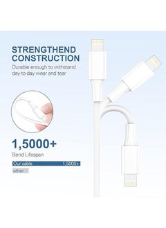 OASIS DESERT iPhone USB C to Lightning cable 1M [Apple MFi certified] iPhone Fast Charger cable Type C charger cable, suitable for iPhone14/13 ProMax/13 Pro/13/12/11/iPad Pro/X/XS/XR/8/8 Plus/SE and More  - Image 2