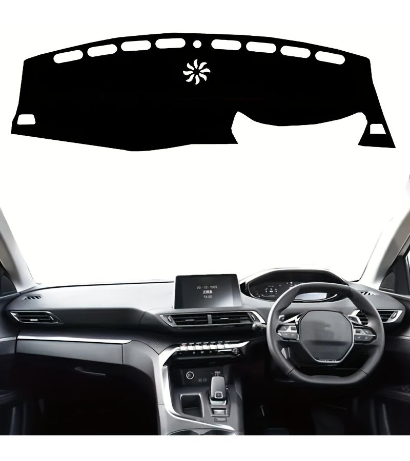 Red Left Hand Drive Dashboard Cover Mat Compatible With Peugeot 3008 4008 5008 GT 2017 2018 2019 2020 Car Dashboard Interior Pad - Image 5