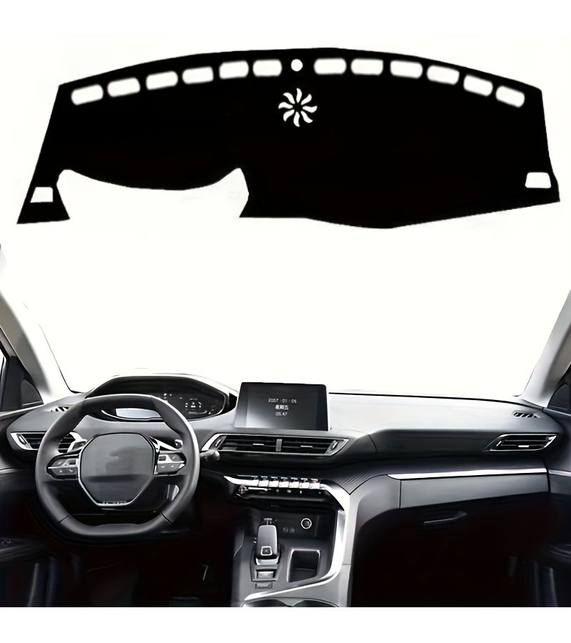 Red Left Hand Drive Dashboard Cover Mat Compatible With Peugeot 3008 4008 5008 GT 2017 2018 2019 2020 Car Dashboard Interior Pad - Image 4
