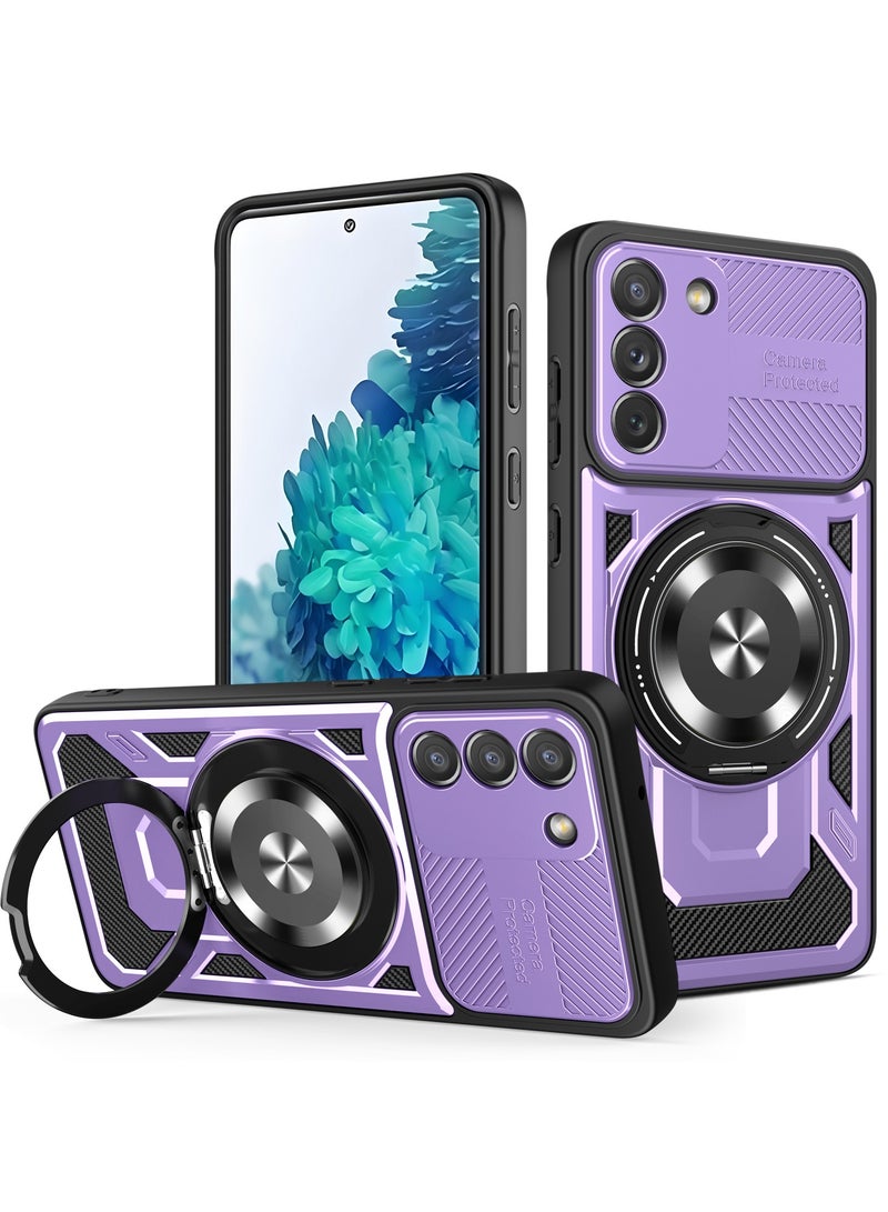 Case Cover Shock Resistant Protect Camera TPU + PC Compatible with Samsung Galaxy S20 Fe (Purple)