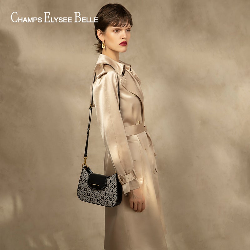 Underarm Bag For Women Trendy Niche Jacquard Fabric Shoulder Bag Retro Embroider Hand-Woven Crossbody Bag - Image 4
