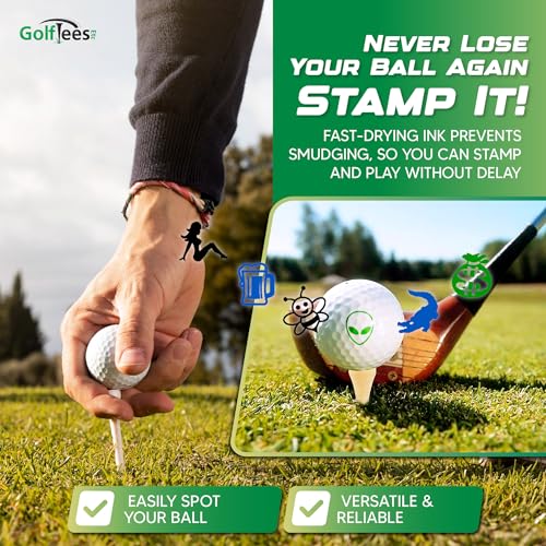 ProMarking EZBallStamp Golf Ball Stamp - Blue Martini - Image 3