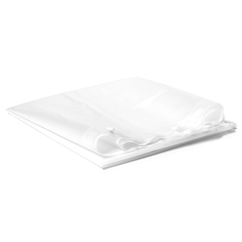 Hookless Itâ€™s A Snap! Plastic PEVA Antimicrobial Snap-in Replacement Shower Curtain Liner for Hookless Curtain with Sheer Window, 70" x 54", Water-Repellent, Easy Install, Frost - Image 2