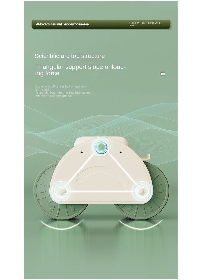 Y&D - 2 and 1 Smart Ab Wheel, Built-in Chip, Accurate Recording, Automatic Rebound Abs Workout Equipment, Good Stability, Free Thickened Pads, Not Hurting the Knees - Image 1