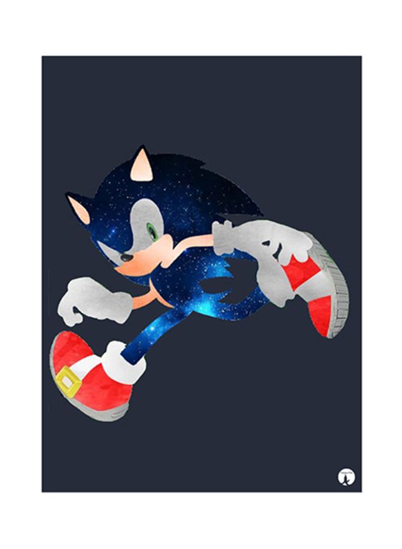 RKN Video Game Sonic Metal Plate Poster Multicolour 15x20centimeter