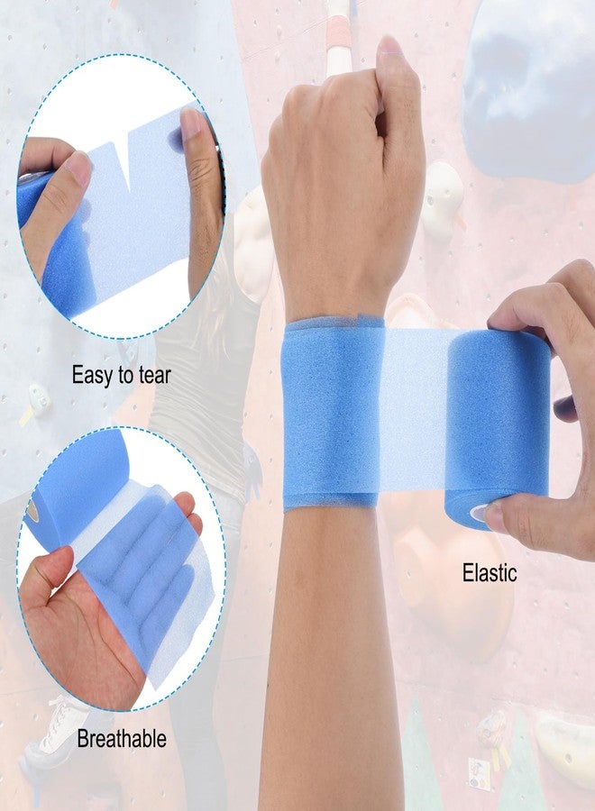 PATIKIL Foam Pre Wrap Athletic Tape 2.75 Inch x 30 Yards, 4 Rolls Non-Adhesive Prewrap Headbands for Hair Soccer Sport Wrists Elbows Knees Ankles, Dark Green - Image 4