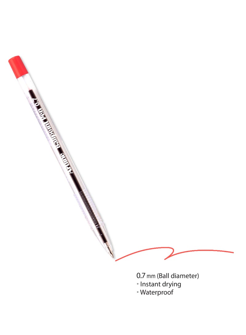 Artline 12 Pieces 8270 Ballpoint Pen, 0.7mm Fine, Color:Red - ARBPEK-8270RE - Image 5