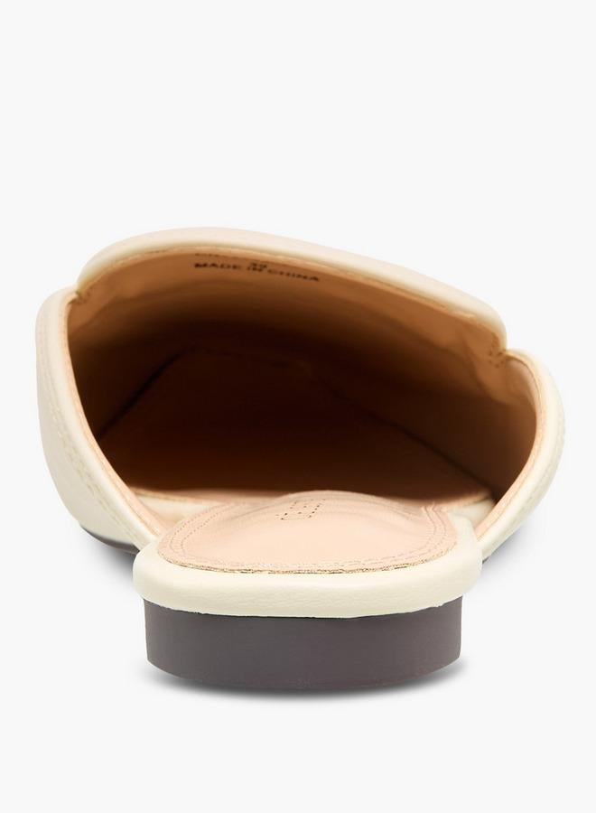 Celeste Women Monogram Embossed Mules - Image 5