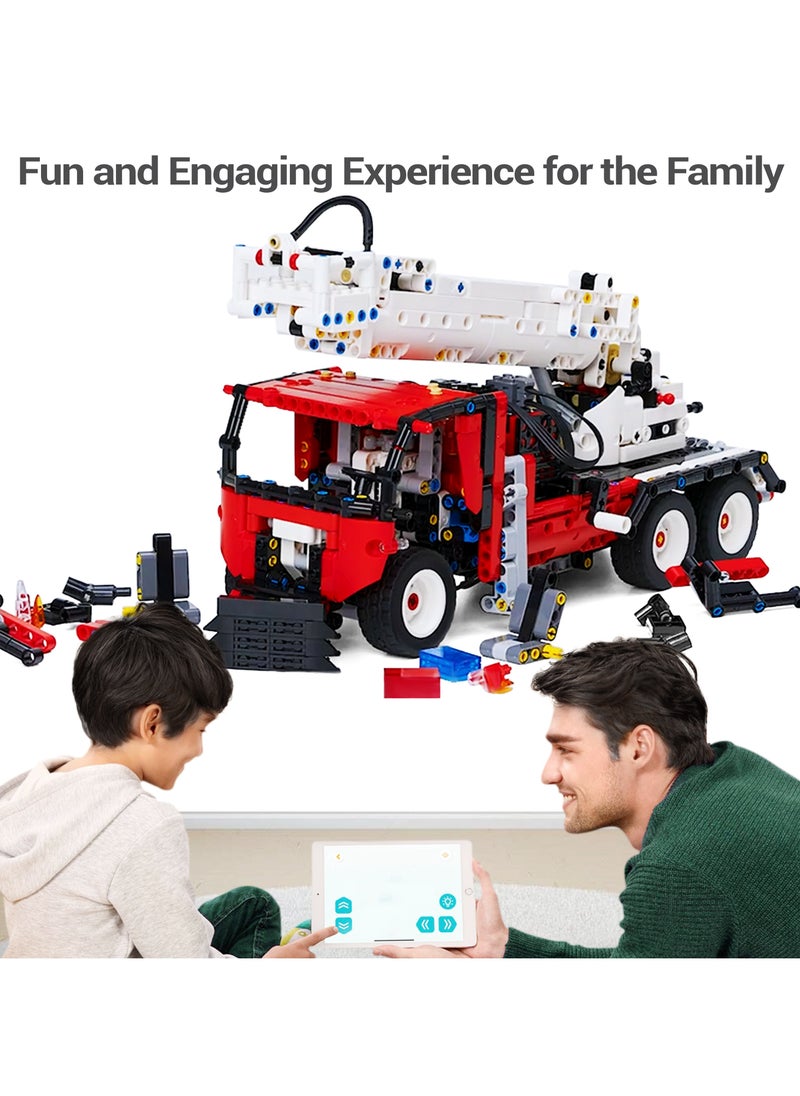 UBTECH - Smart Educational Toy | Building and Coding STEM Robot Kit | Cool Fire Truck | IOS/Android App-Enabled | Age of 8+ | 950 pcs - Image 1