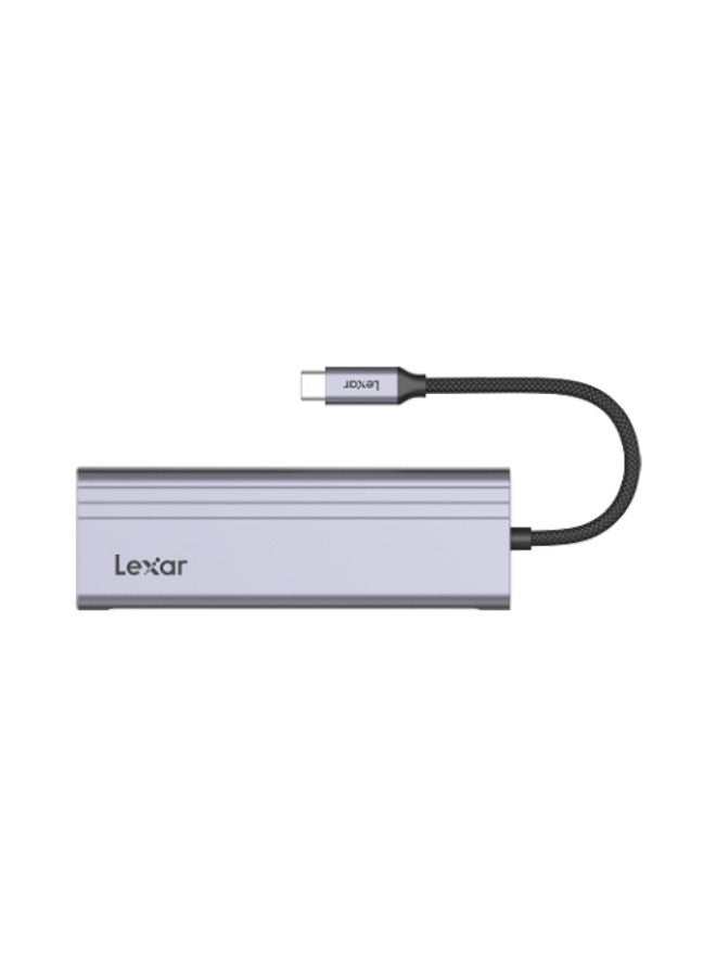 ليكسار موزع USB-C 7 في 1 H31 I USB 3.2 Gen1 I Type-C 3xUSB-A I HDMI، فتحة SD وMicroSD I PD 100W - Image 1