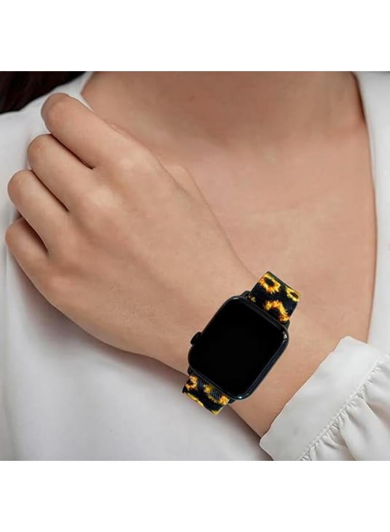 Y&D Applies To Iphone Watch 38/40/41mm Woven Nylon Plain Painted Strap  - Image 3