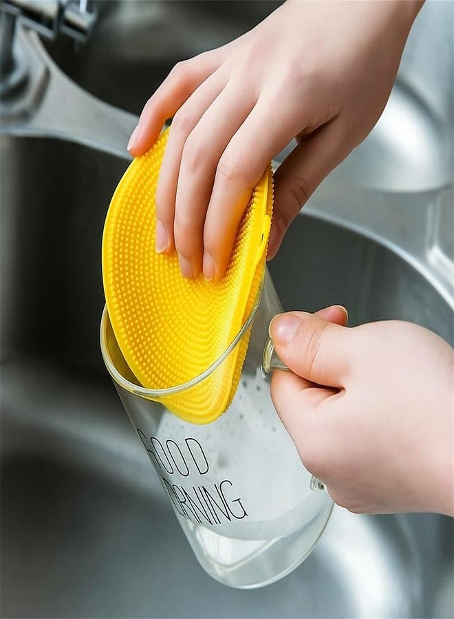 Wipsor Silicone Dish Scrubber, Kitchen Sponges, Silicone Sponge,Dish Brush, Sponge Dish Sponges, Kitchen Sponge Double Sided Cleaning Sponges Gadgets Tools Brush Accessories (7PCS,Multicolor) - Image 3