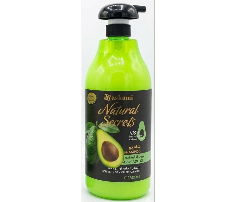 Shampoo with avocado oil extract provides deep hydration, nourishes dry and frizzy hair, and repairs damaged hair. 1500 ml