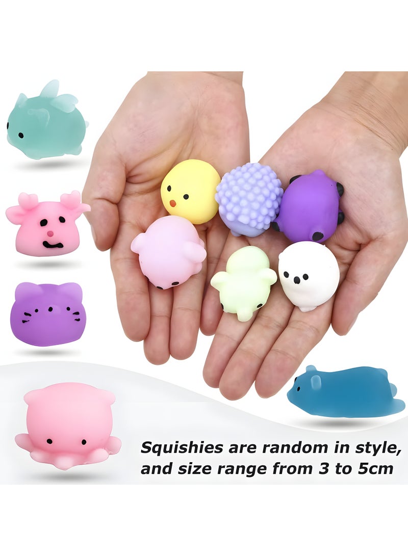 36 Pcs Party Favors for Kids, Squishies Mochi Squishy Toys, Mini Kawaii Animals Fidget Sensory Toys Favors for Classroom Prizes, Birthday Gift, Goodie Bag Stuffers (Random) - Image 2