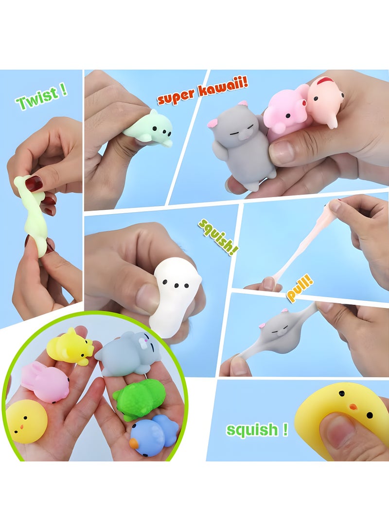 36 Pcs Party Favors for Kids, Squishies Mochi Squishy Toys, Mini Kawaii Animals Fidget Sensory Toys Favors for Classroom Prizes, Birthday Gift, Goodie Bag Stuffers (Random) - Image 3