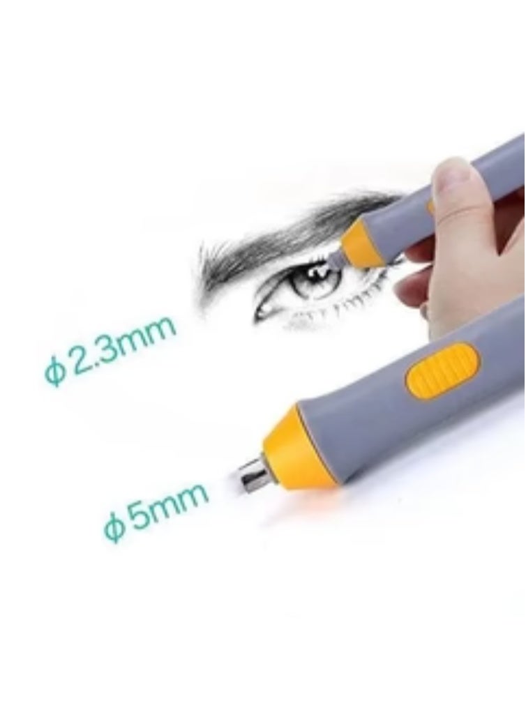 Keep Smiling Electric Eraser With 2 Plastic Rubber Jacket, 8 2.3mm Rubber & 8 5mm Rubber - No:EE-0002 - Image 2