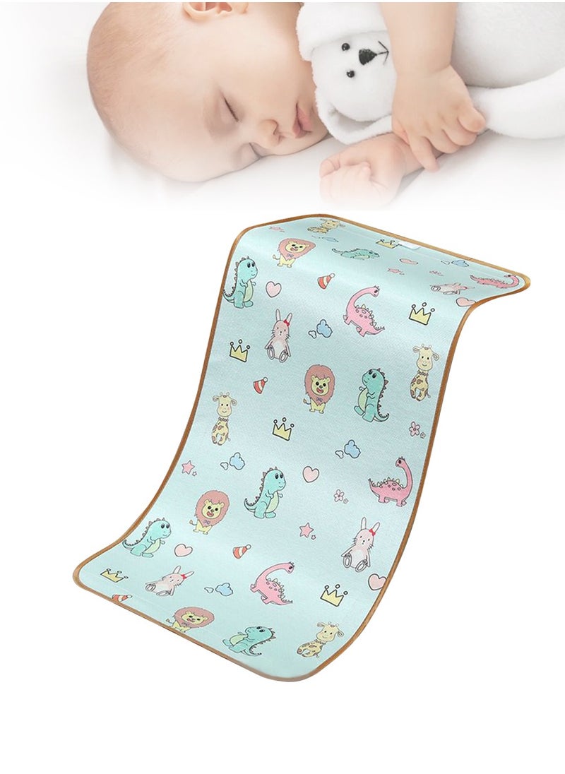 Beirui Baby cool mat, breathable summer sleeping pad for babies, can be used in both directions, with ice silk and rattan weaving of 60 * 120cm  - Image 1