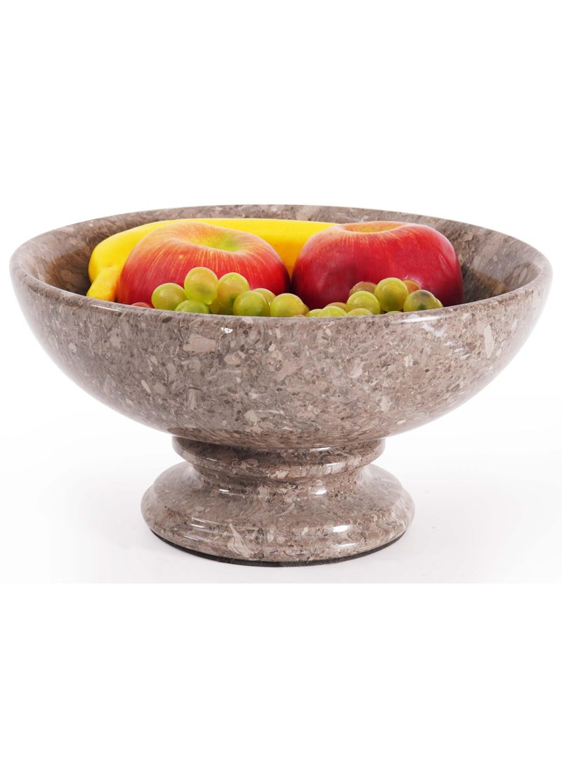 RADICALn Handmade Oceanic Marble Fruit Bowl 10 Inch Pedestal Serving Bowl Decorative Centerpiece Candy Bowl Kitchen Counter Dining Table Home Decor Gift - Image 1