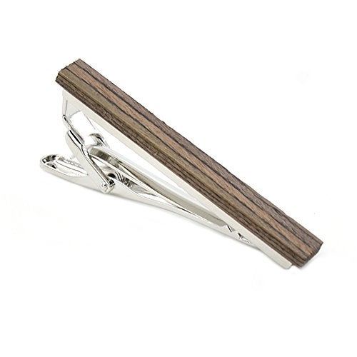 Merit Ocean Smart Men's Wood Tie Clips for men 3 pcs Natural Tie Bar 2.1 Inch in Gift Box - Image 5
