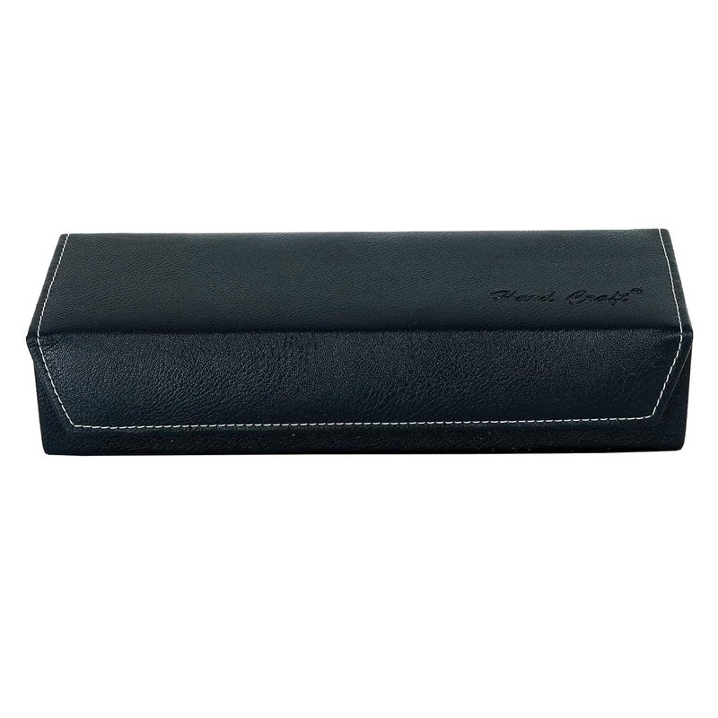 Hard Craft Watch Box Organizer Vegan Leather for 5 Watches - Image 2