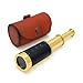 NauticalMart Brass Spyglass Telescope with Leather Case 6 Inch Handheld Pirate Navigation Telescope for Young and Adults Perfect Nautical Collectible and Gift for Adventure Seekers - Image 3