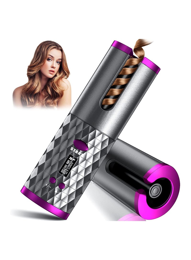 New Wireless hair curler automatic curly hair machine professional cordless portable USB auto curling iron - Image 1