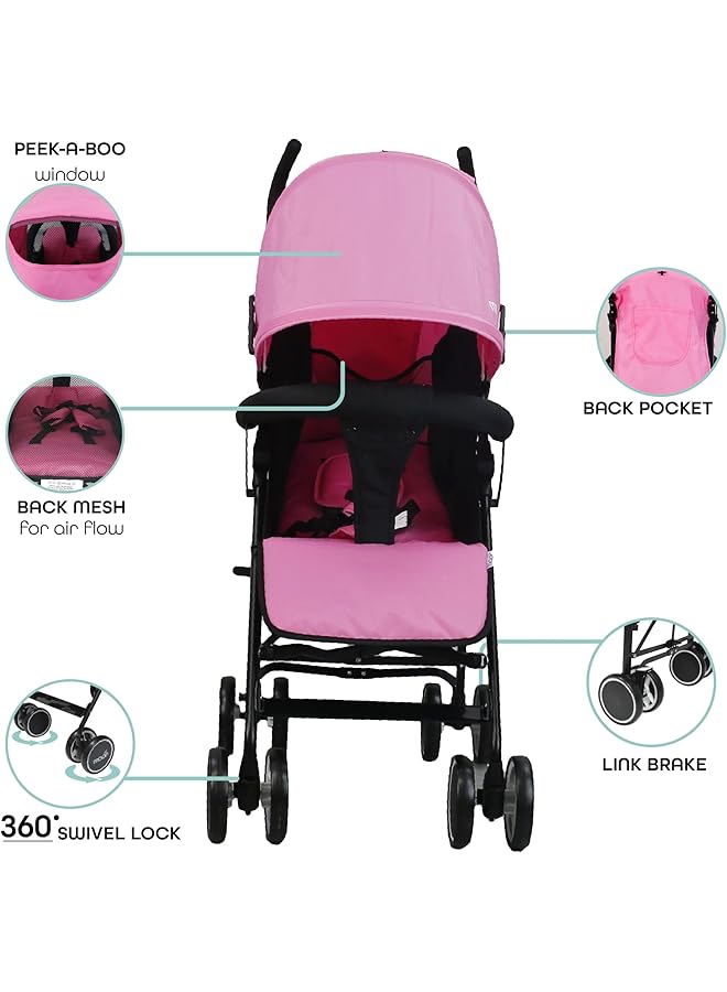 إيروريكس عربة أطفال خفيفة الوزن للسفر من نيو بلس للأطفال الصغار من عمر 0 شهر فما فوق وحتى وزن 18 كجم - Image 3