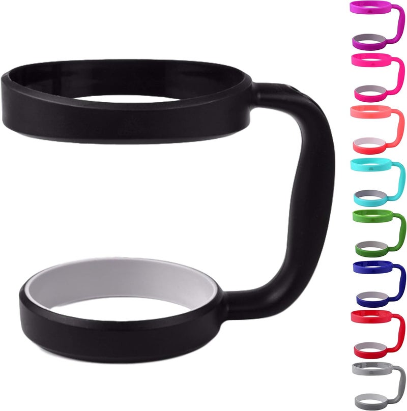 STRATA CUPS Tumbler Handle for Yeti Tumbler, RTIC/Ozark Trail Strata/Other Ramblers Cups, No Slip Grip and BPA Free, 890ml, Grey - Image 1