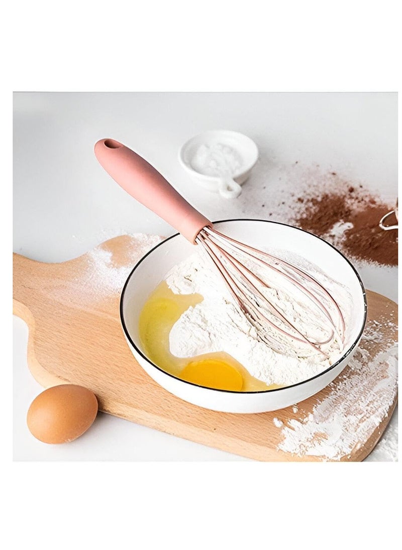 Generic - Soft and stylish silicone hand whisk for everyday use, ergonomically designed handle for comfort, excellent equipment for your kitchen needs - Image 1