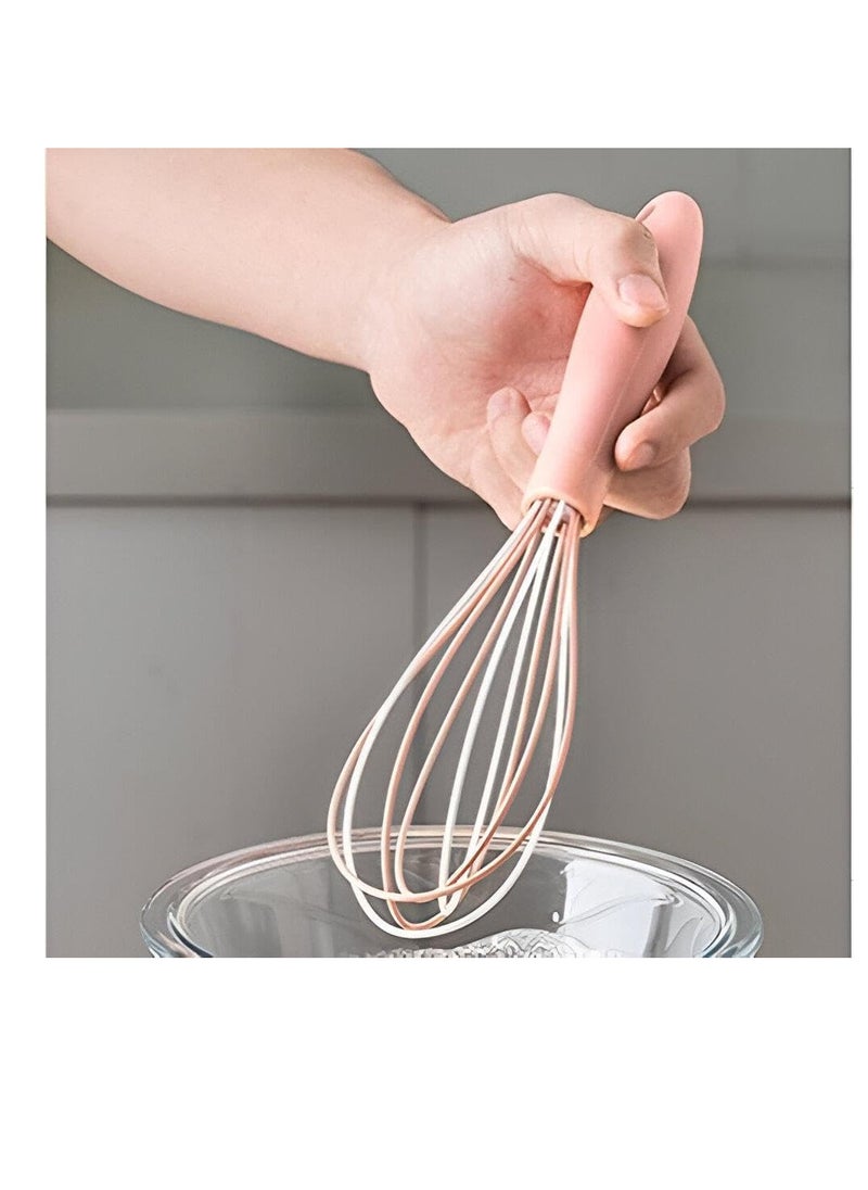 Generic - Soft and stylish silicone hand whisk for everyday use, ergonomically designed handle for comfort, excellent equipment for your kitchen needs - Image 1