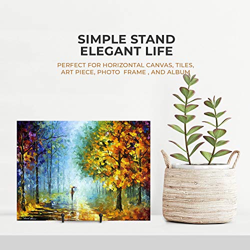 TRLife TR-LIFE Plate Stands for Display - 6 Inch Stand + Metal Frame holder stand Picture, Decorative Plate, Book, Photo Easel (2 Pack) - Image 2