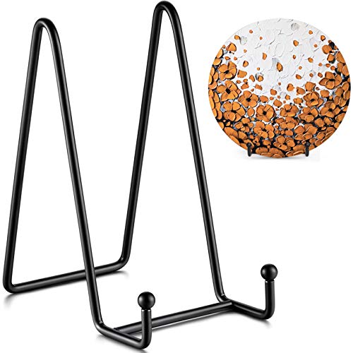 TRLife TR-LIFE Plate Stands for Display - 6 Inch Stand + Metal Frame holder stand Picture, Decorative Plate, Book, Photo Easel (2 Pack) - Image 1