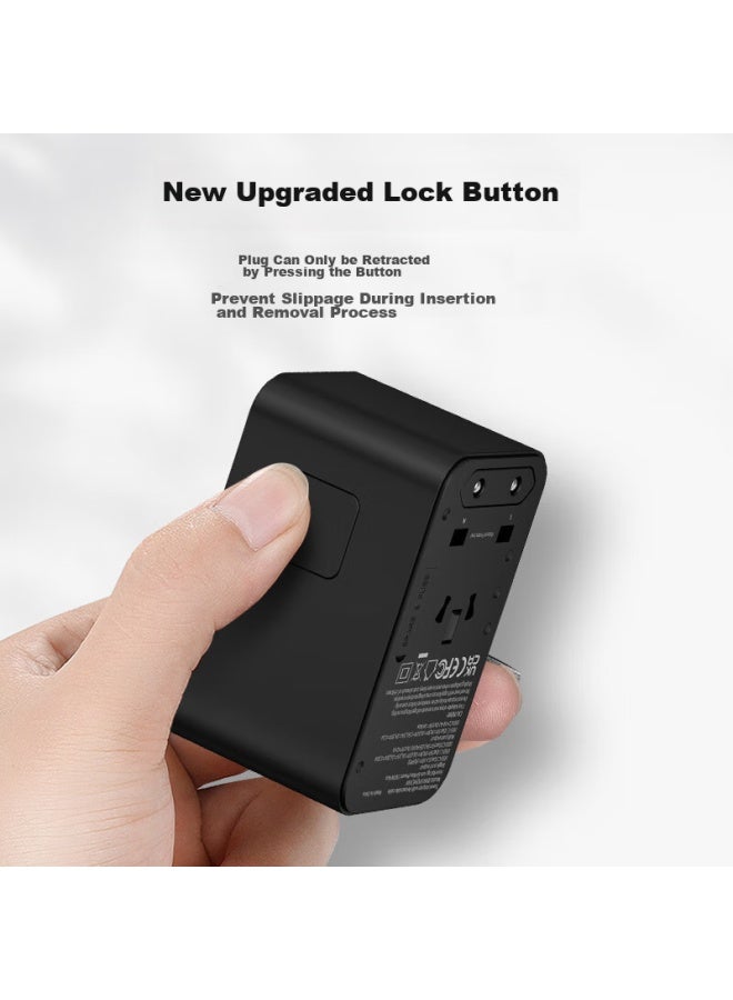 Delixi Pd45w Fast Charging Universal Adapter/international Travel Converter For Uk, Eu, Us, Au, Japan Compatible Without Switch - Image 2