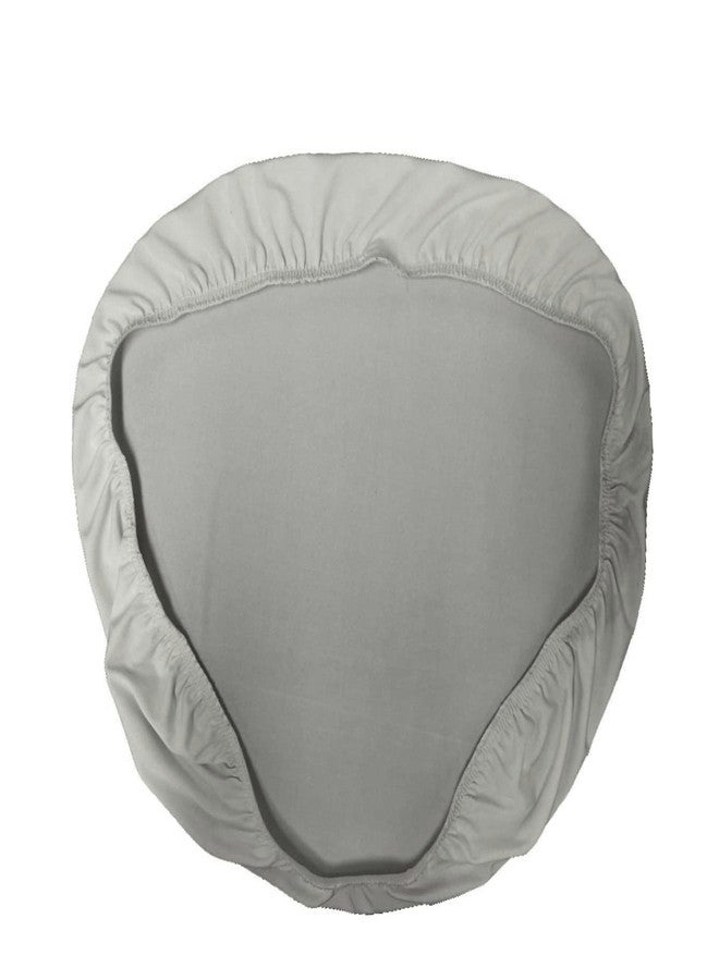 LA Linen Pack-4 Spandex Chiavari Chair Cushion Cover, Gray Light - Image 3