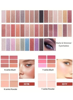 Miss Rose Professional Eyeshadow Palette All In One Cosmetic Makeup Gift Set Including 43 Matte Shimmer Highly Pigmented Eye Shadows  - Image 2