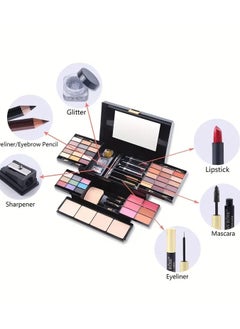 Miss Rose Professional Eyeshadow Palette All In One Cosmetic Makeup Gift Set Including 43 Matte Shimmer Highly Pigmented Eye Shadows  - Image 4